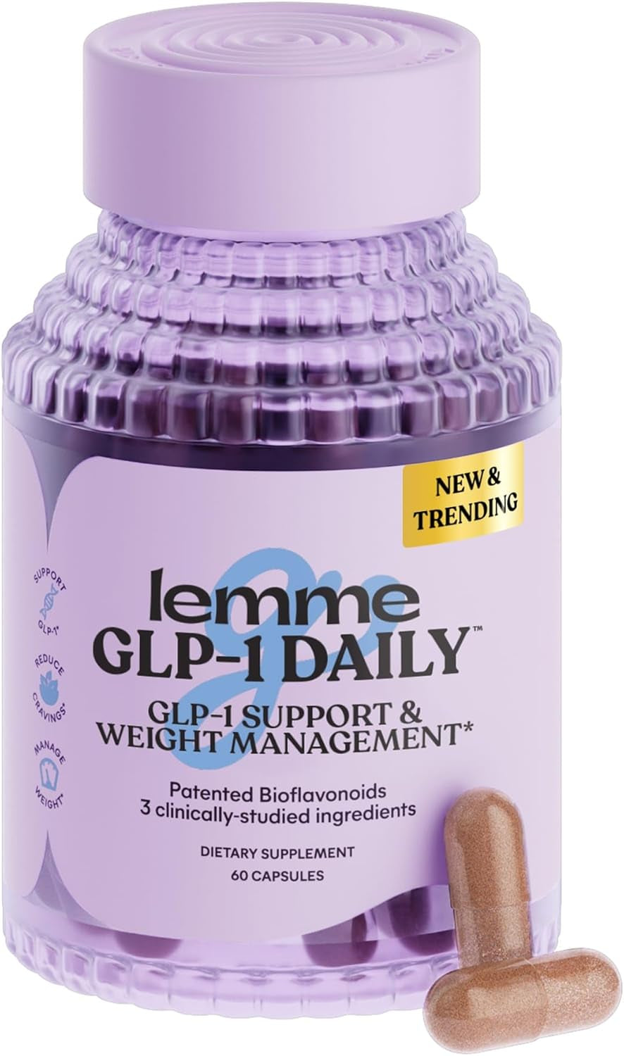 GLP-1 Daily, Reduce Hunger & Cravings, Boost GLP-1 Production, Support Fat Loss and Weight Management with Clinically Studied Ingredients, 1 Month Supply (60 Capsules)