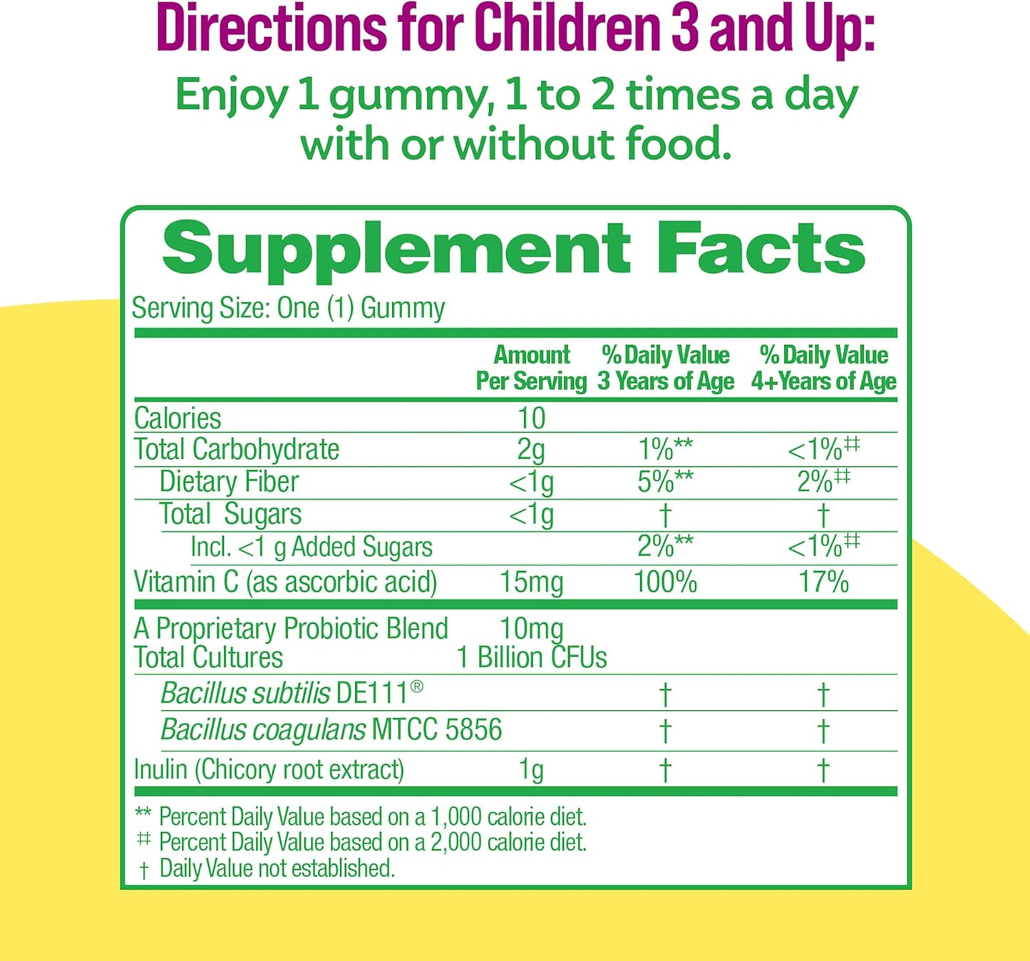 Daily Probiotic for Kids + Veggie Fiber Gummies (Ages 3+) 30 Count Berry Flavor - Probiotics for Digestive Health & Immune Support plus Vitamin C Kids Boost
