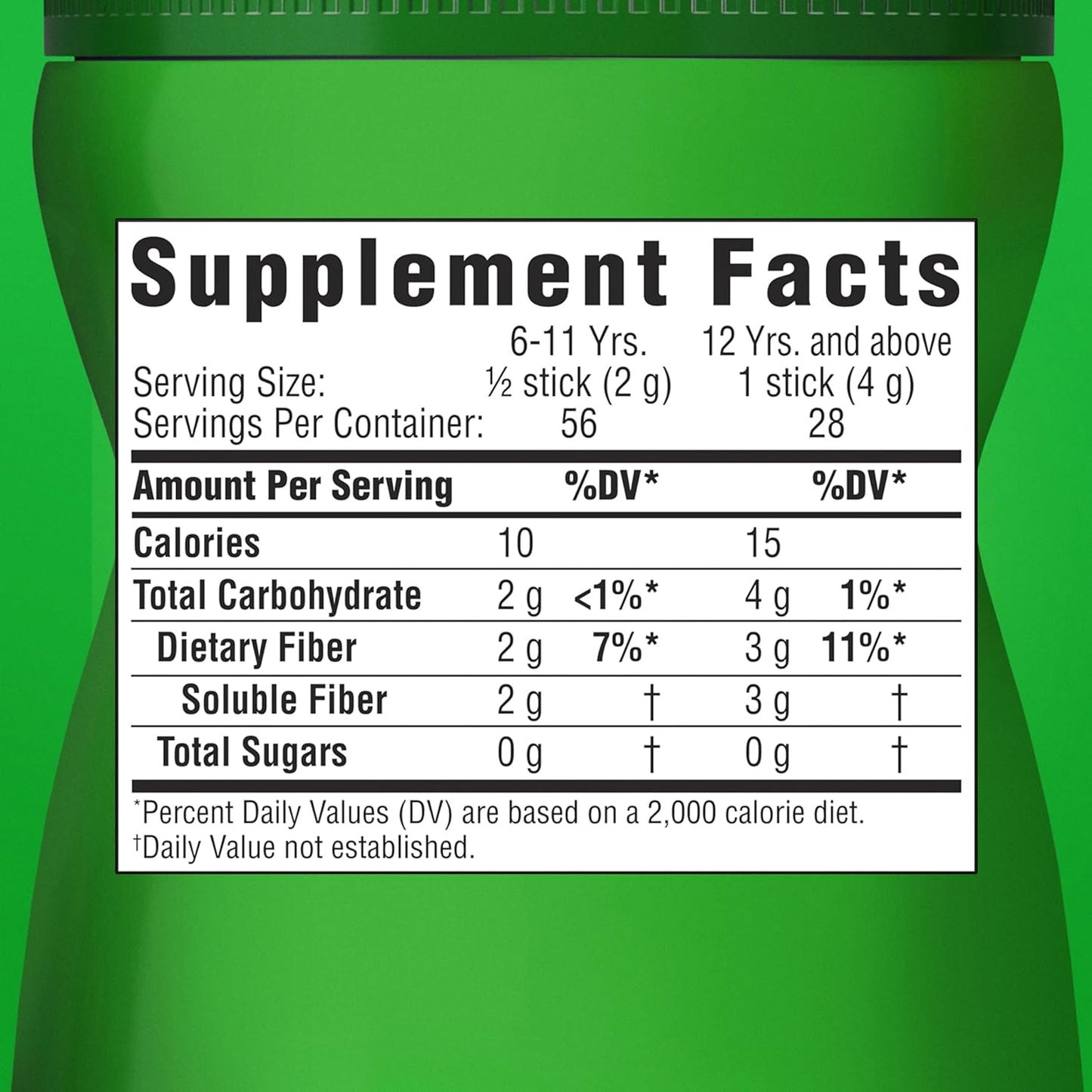 on the Go Prebiotic Fiber Supplement Powder for Digestive Health, Daily Fiber, Unflavored - 28 Sticks (3.92 Ounces)