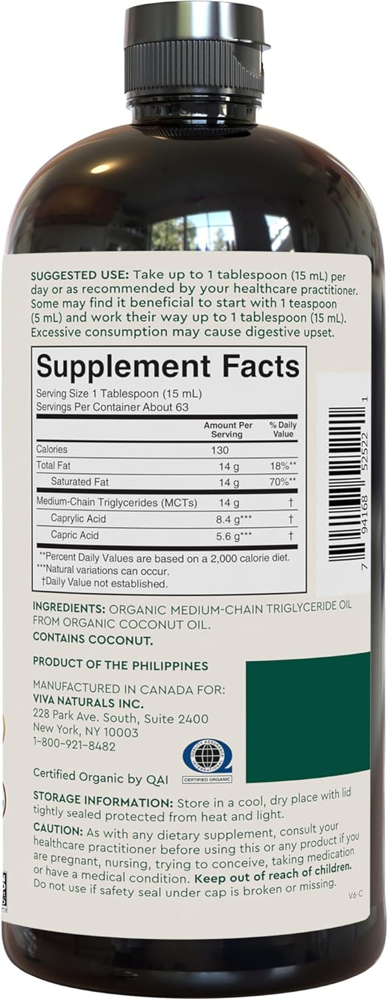 Organic MCT Oil 32 Fl Oz - Best MCT Oil Organic for Coffee, MCT Coconut Oil Supports Energy & Mental Clarity, USDA Organic, Non-Gmo, Paleo & Keto Certified, MCT Wellness