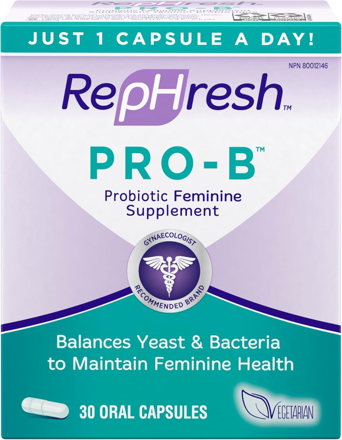 Pro-B Probiotic Supplement for Women, 30 Oral Capsules