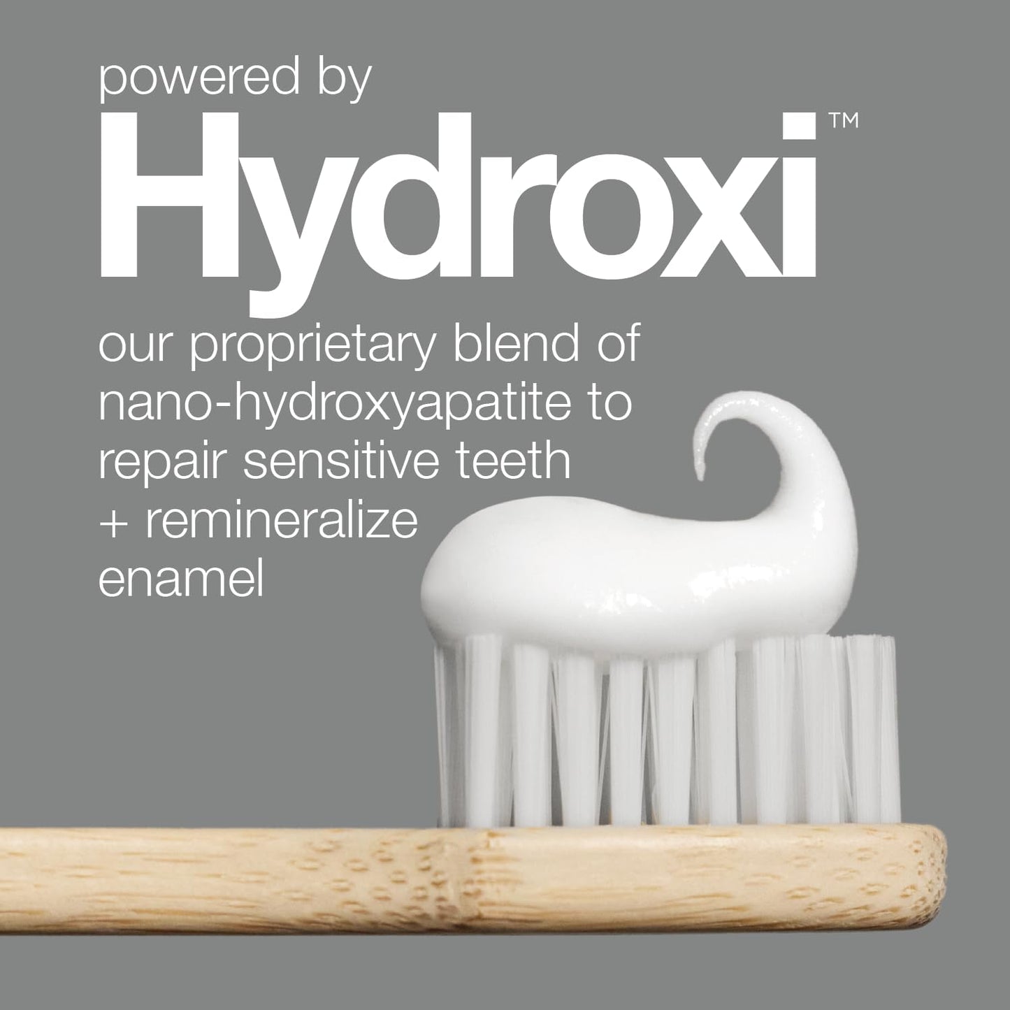 Fluoride Free Nano Hydroxyapatite Toothpaste for Remineralizing Enamel & Sensitive Relief, Whitening, Antiplaque, SLS Free, Natural Peppermint, 5.25Oz, Made in USA