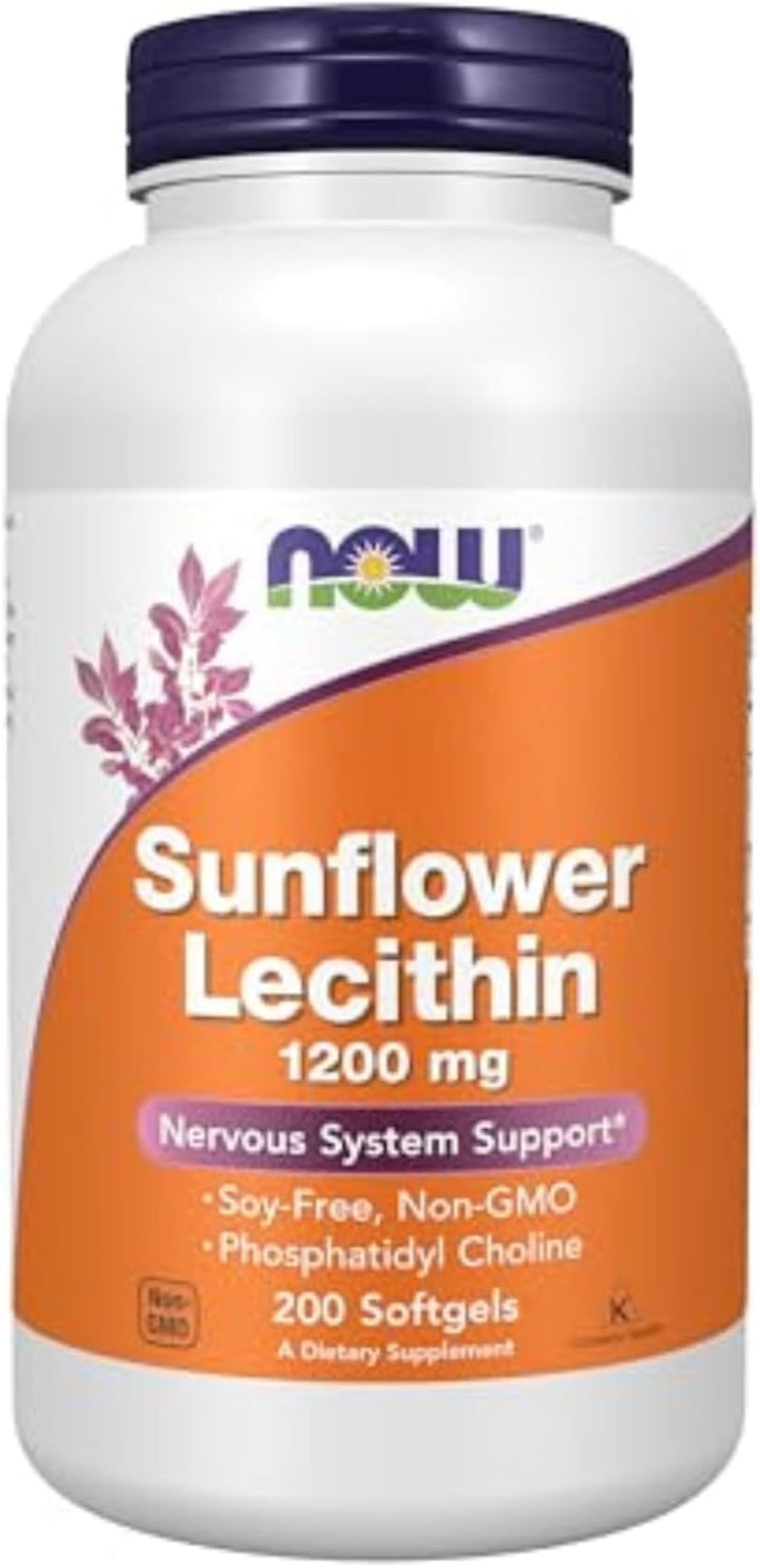 Sunflower Lecithin 1200 Mg Soy-Free, Non-Gmo - 200 Softgels