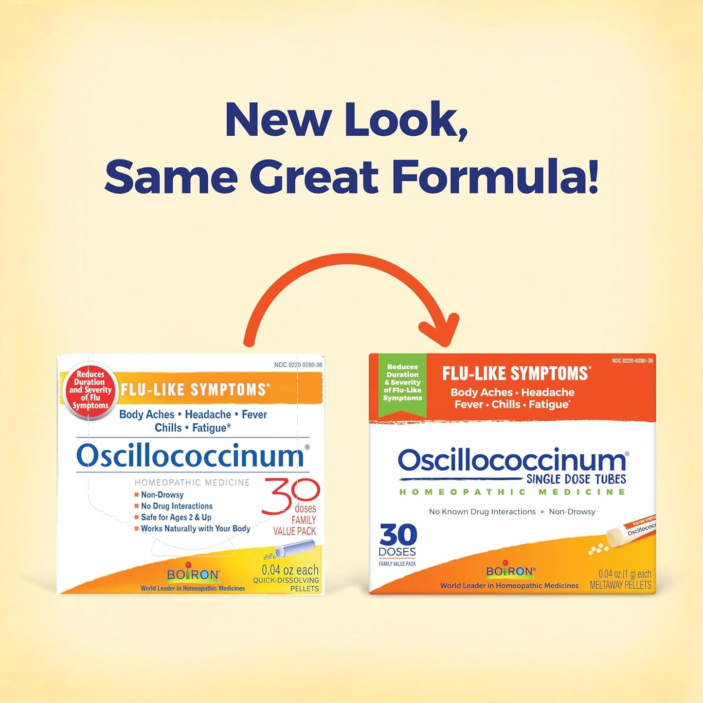 Oscillococcinum for Relief from Flu-Like Symptoms of Body Aches, Headache, Fever, Chills, and Fatigue - 30 Count