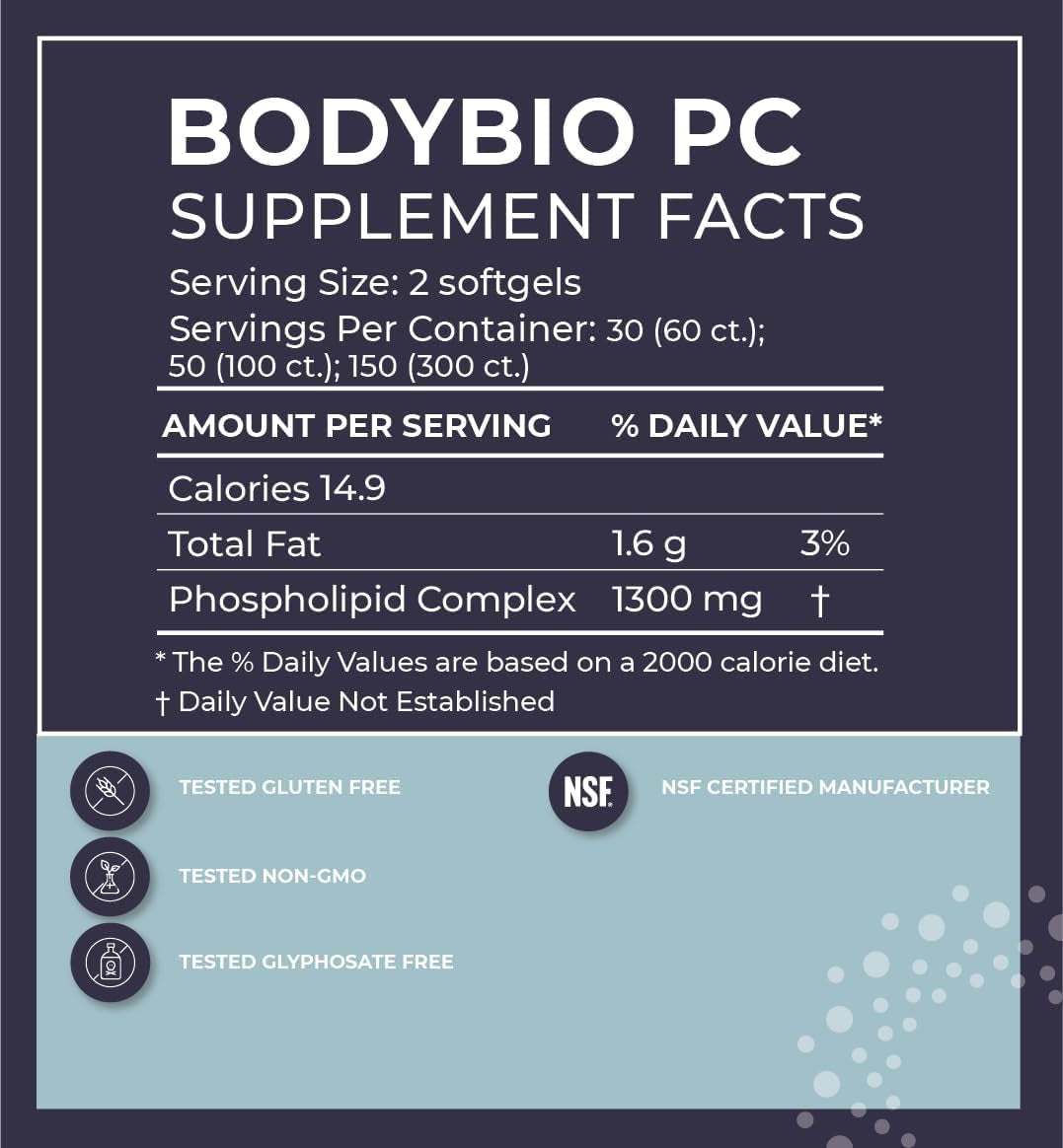 Phosphatidylcholine 60 Softgels - Nootropic Booster for Brain Health - Mental Clarity for Focus and Memory - Neuroprotection for Healthy Aging