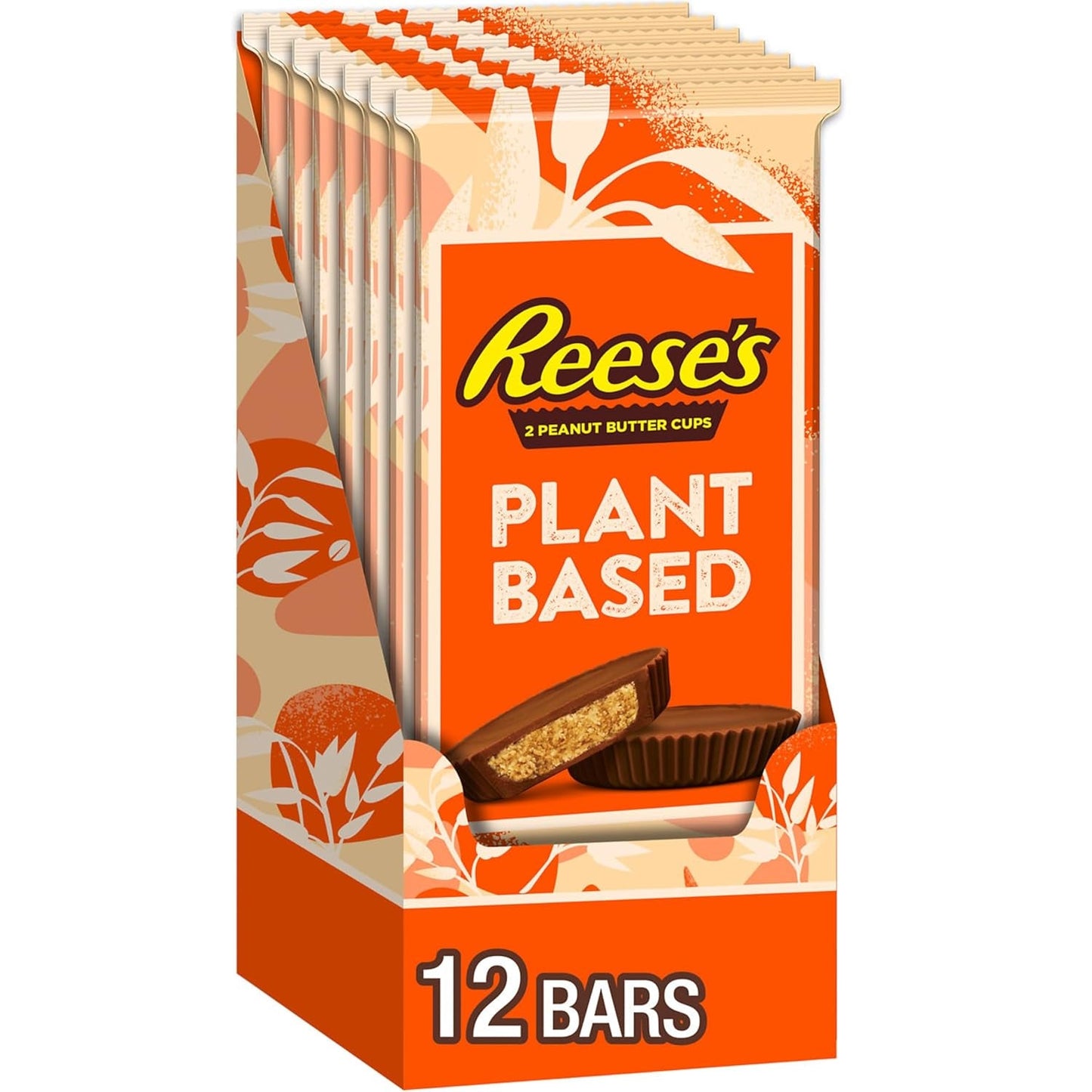 Plant Based Oat Chocolate Confection Peanut Butter Cups, Candy Packs, 1.4 Oz (12 Count)