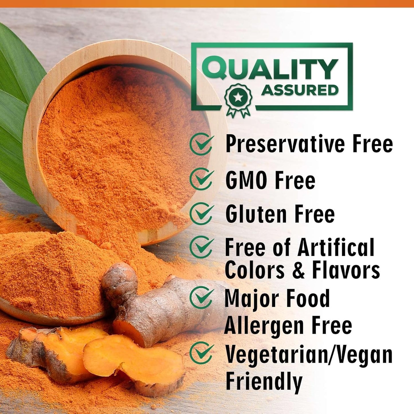 Turmeric Curcumin Supplement 1950Mg with Organic Turmeric & Ginger, 95% Curcuminoids, Bioperine Black Pepper for Best Absorption, Nature'S Vegan Joint Support, Non-Gmo, Bottled in USA - 240 Capsules