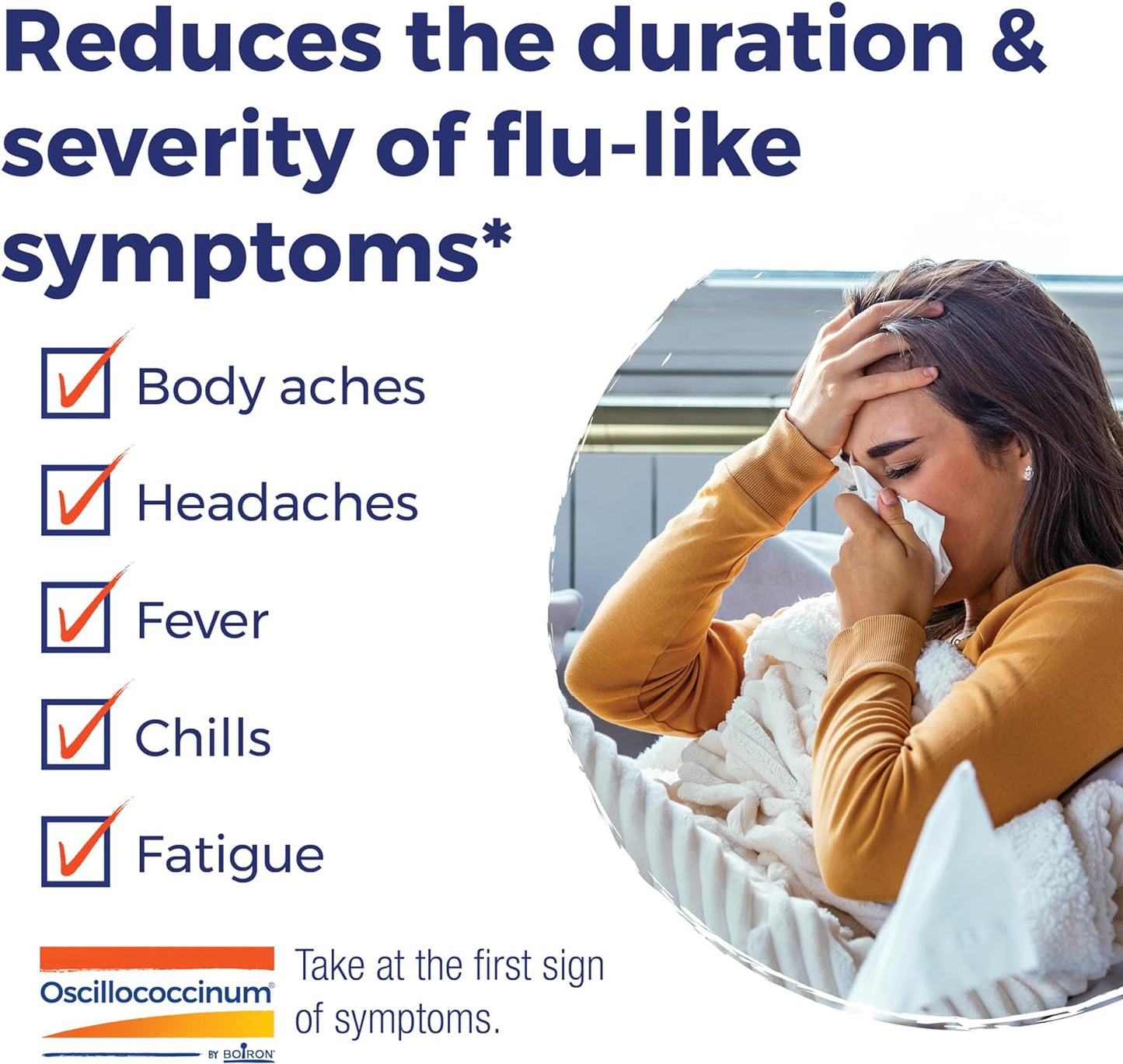 Oscillococcinum for Relief from Flu-Like Symptoms of Body Aches, Headache, Fever, Chills, and Fatigue - 30 Count