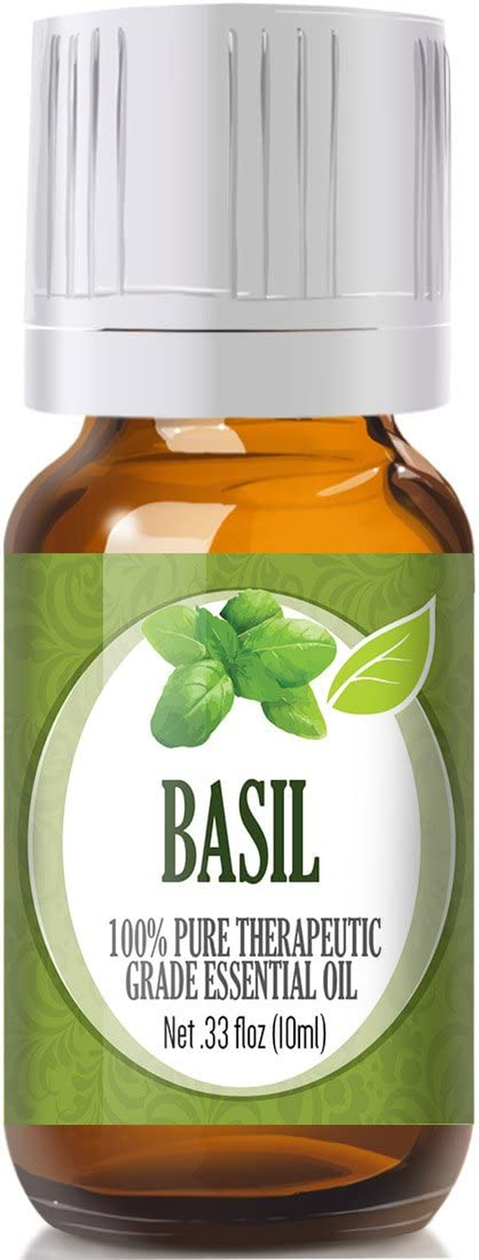 10Ml Oils - Basil Essential Oil - 0.33 Fluid Ounces