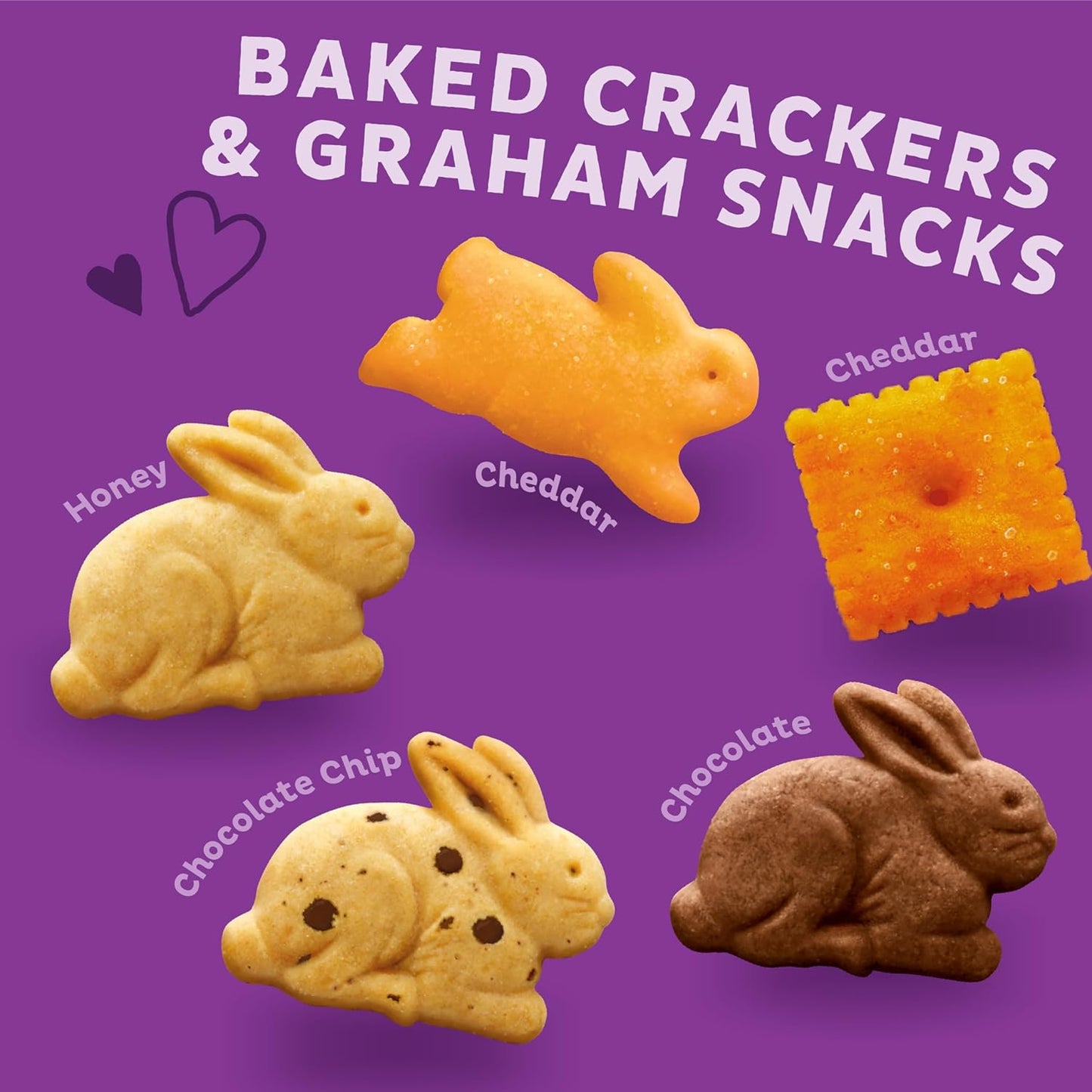 Annie'S Organic Variety Pack, Cheddar Bunnies, Bunny Grahams and Cheddar Squares, 12 Pouches, 11 Oz