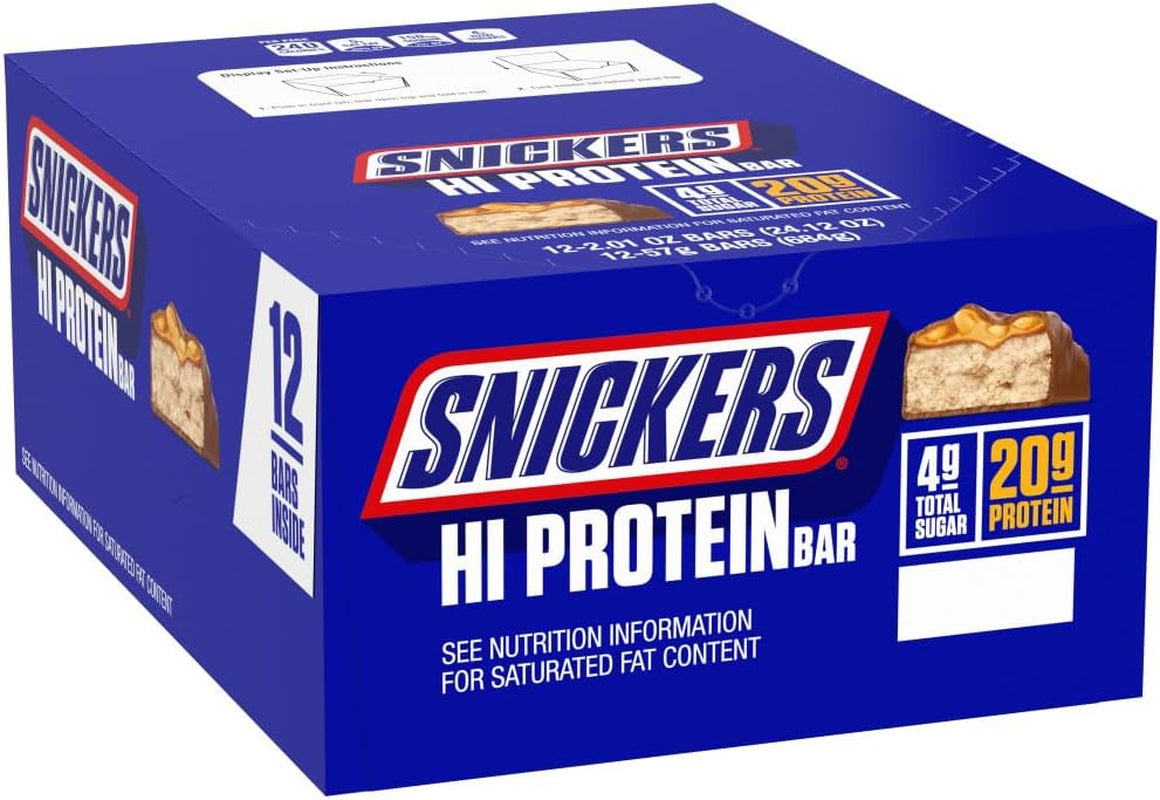 Peanut & Caramel Hi Protein Bar, 24.12 Oz, 12 Ct Box