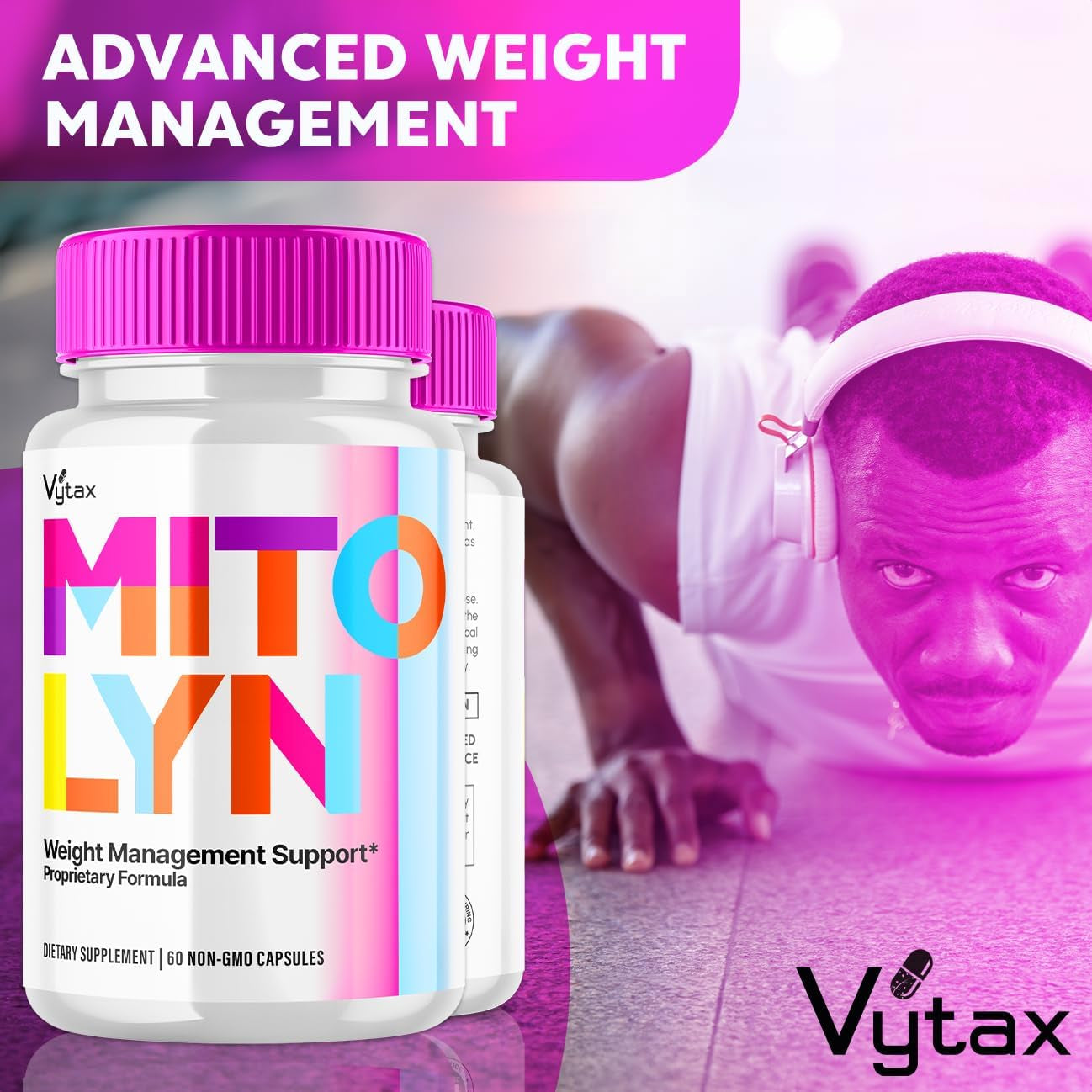 (2 Pack) Mitolyn Capsules, Mitolyn Loss Pills Supplement Advanced Formula, Official Mito Lyn Mitolin Keto Maximum Strength All Natural Dietary Support Daily Vitamin, Pure Blend Reviews (120 Capsules)