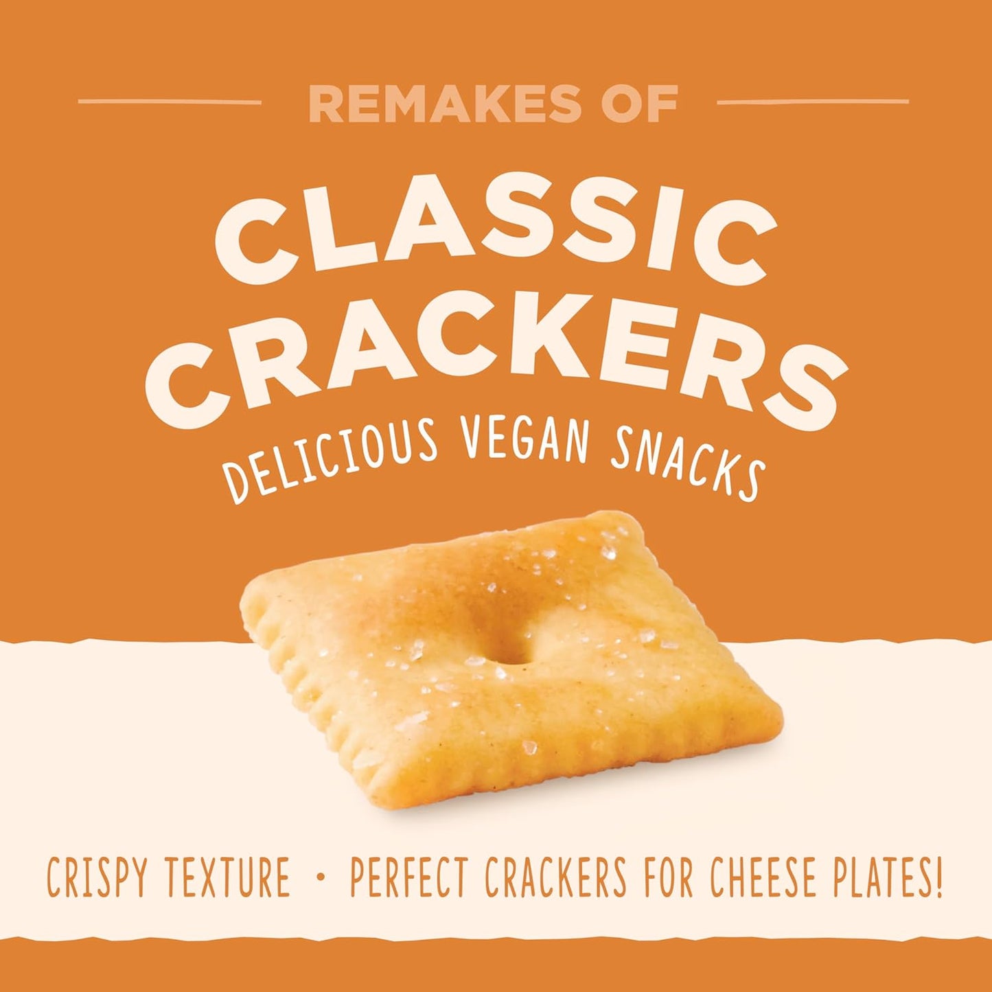 Cheese Flavored Crackers - Non-Gmo, Made with Wheat Flour, Vegan, Delicious & Quality Snacks, Cheddalicious, 6 Ounce