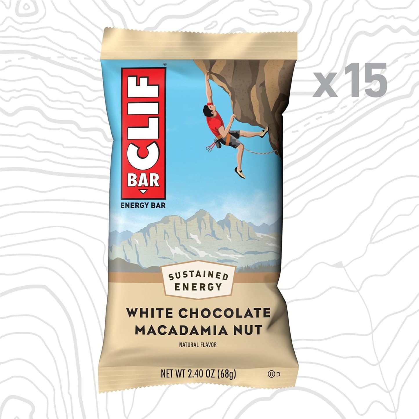 - White Chocolate Macadamia Nut Flavor - Made with Organic Oats - 9G Protein - Non-Gmo - Plant Based - Energy Bars - 2.4 Oz. (15 Pack)