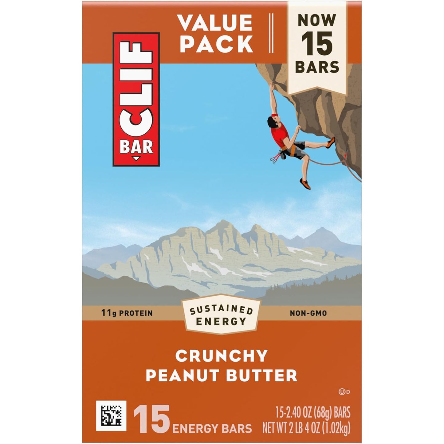 - Crunchy Peanut Butter - Made with Organic Oats - Energy Bars - Non-Gmo - Plant Based Protein Bars (15 Pack)