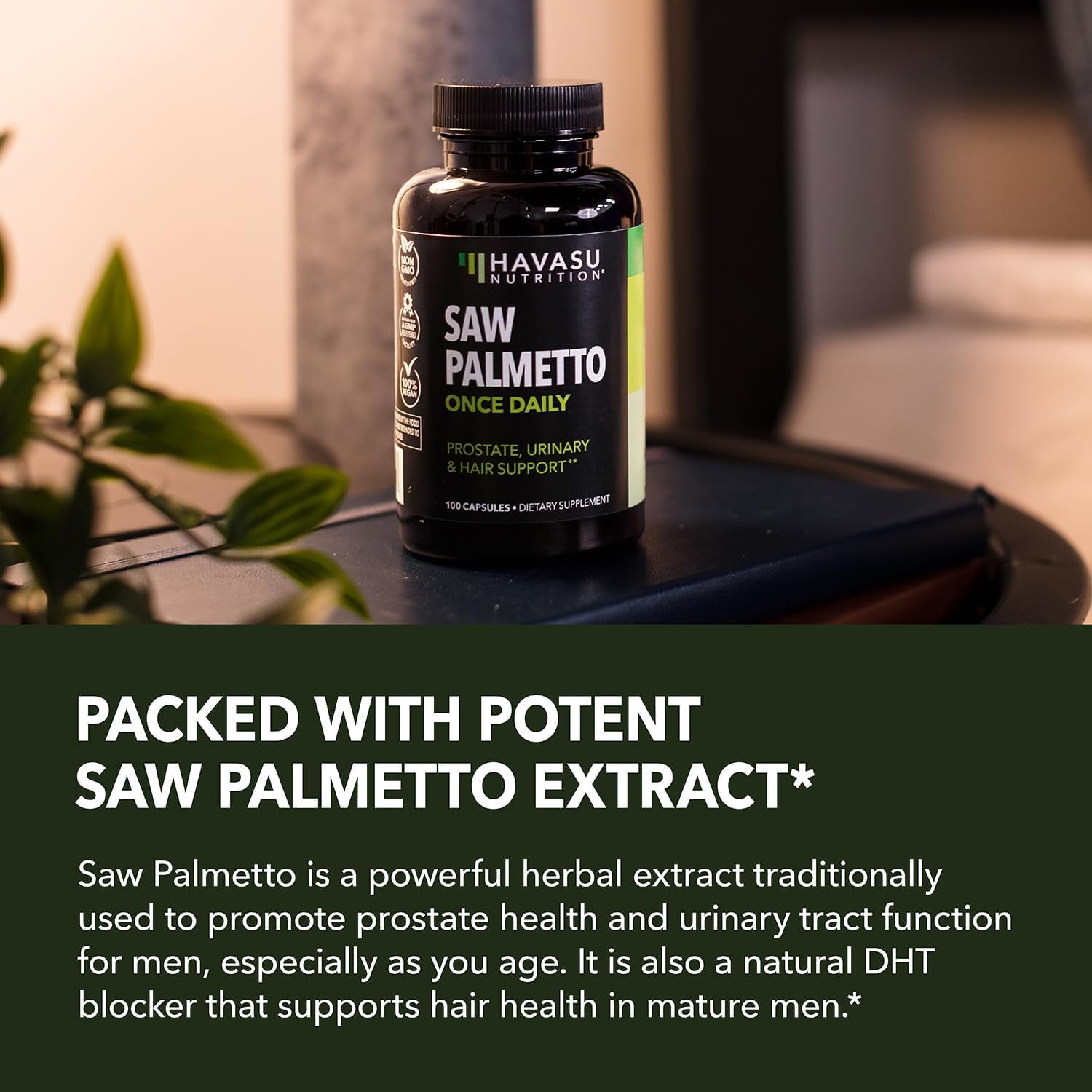 Saw Palmetto for Men Prostate Supplement - Prostate Support Supplement for Men'S Health - Potent Saw Palmetto for DHT, Urinary and Prostate Health - over 3 Month Supply Saw Palmetto Supplement