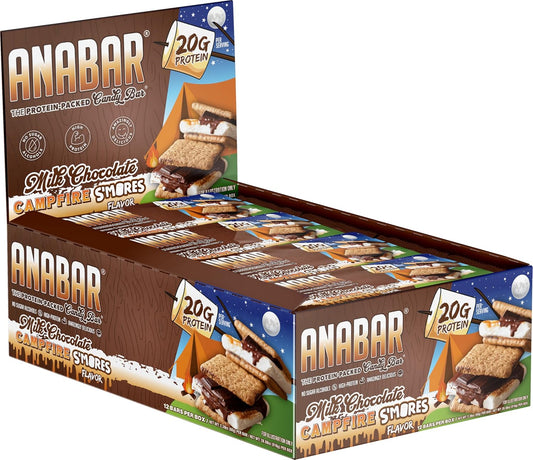 Protein Bar, the Protein-Packed Candy Bar, Amazing Tasting Protein Bar, No Sugar Alcohols, Real Food, Amazingly Delicious, 20 Grams of Protein (12 Bars, Milk Chocolate Campfire S'Mores)