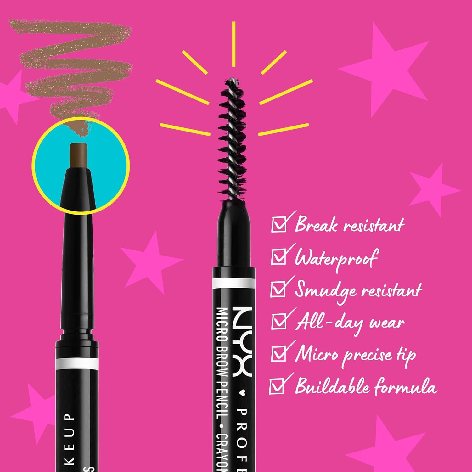 Micro Brow Pencil, Precise Eyebrow Pencil - Espresso