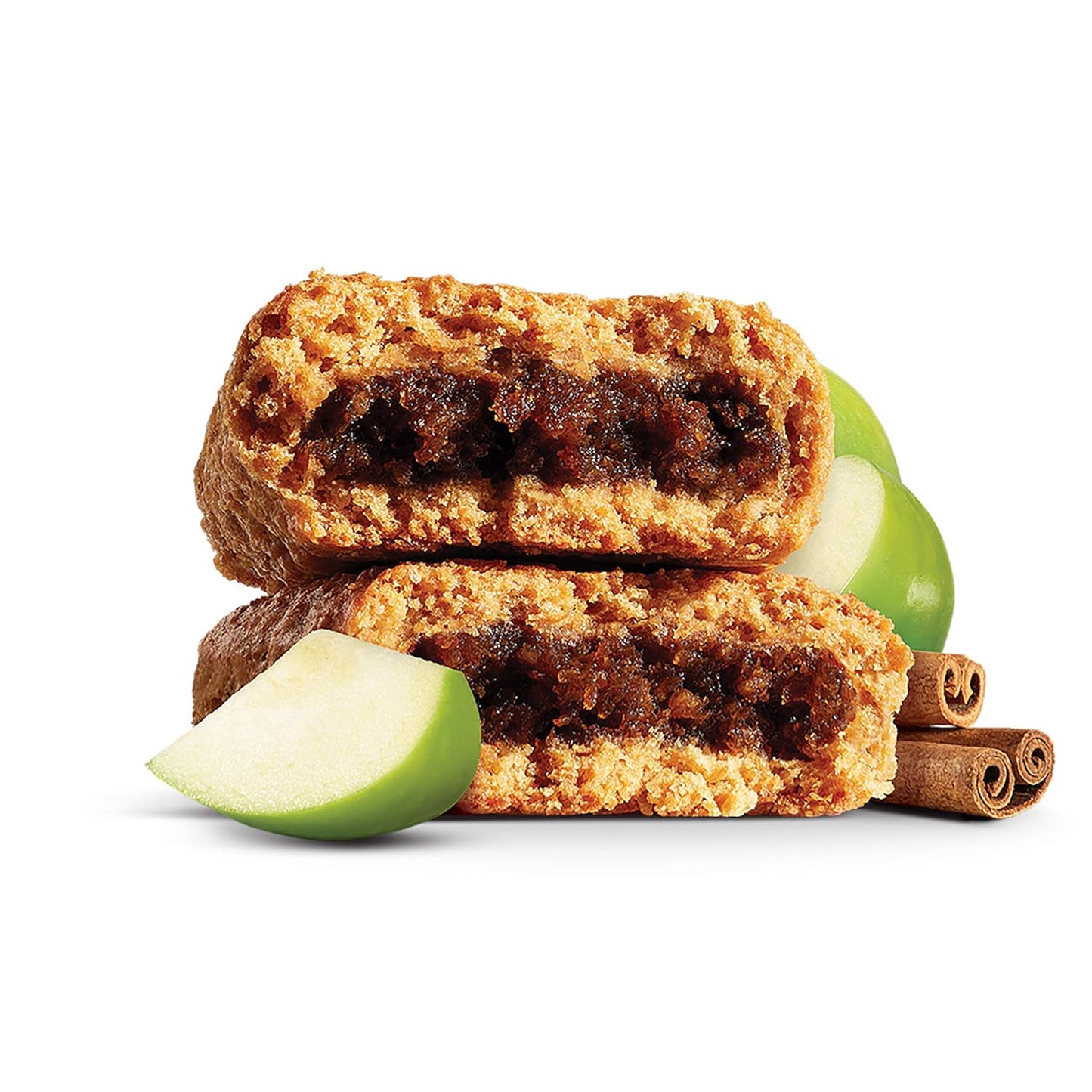 Whole Wheat Fig Bars, Apple Cinnamon, Real Fruit, Vegan, Non-Gmo, Snack Bar, 1 Box with 12 Twin Packs (12 Twin Packs)