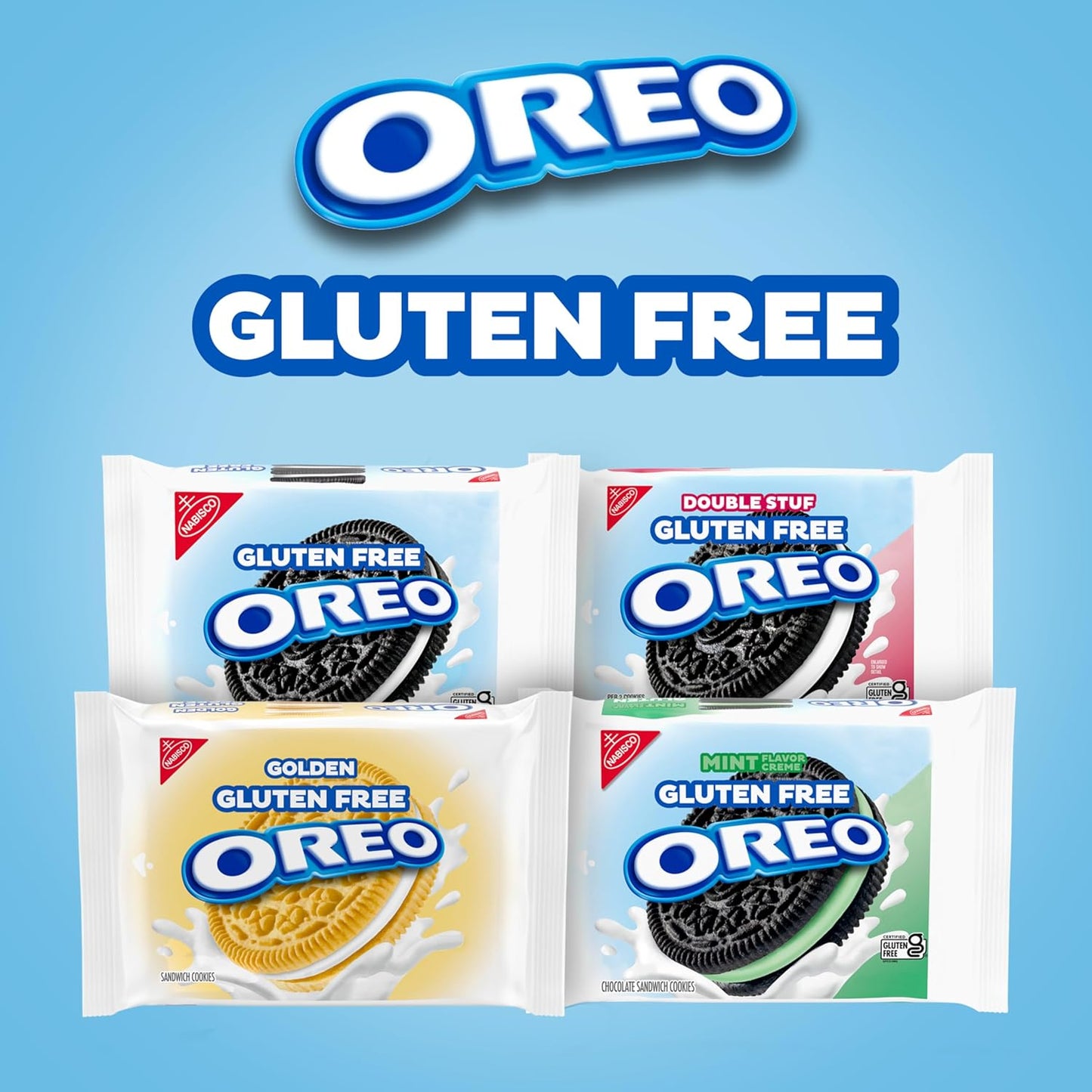 Original &  Double Stuf Gluten Free Cookies Variety Pack, 4 Packs