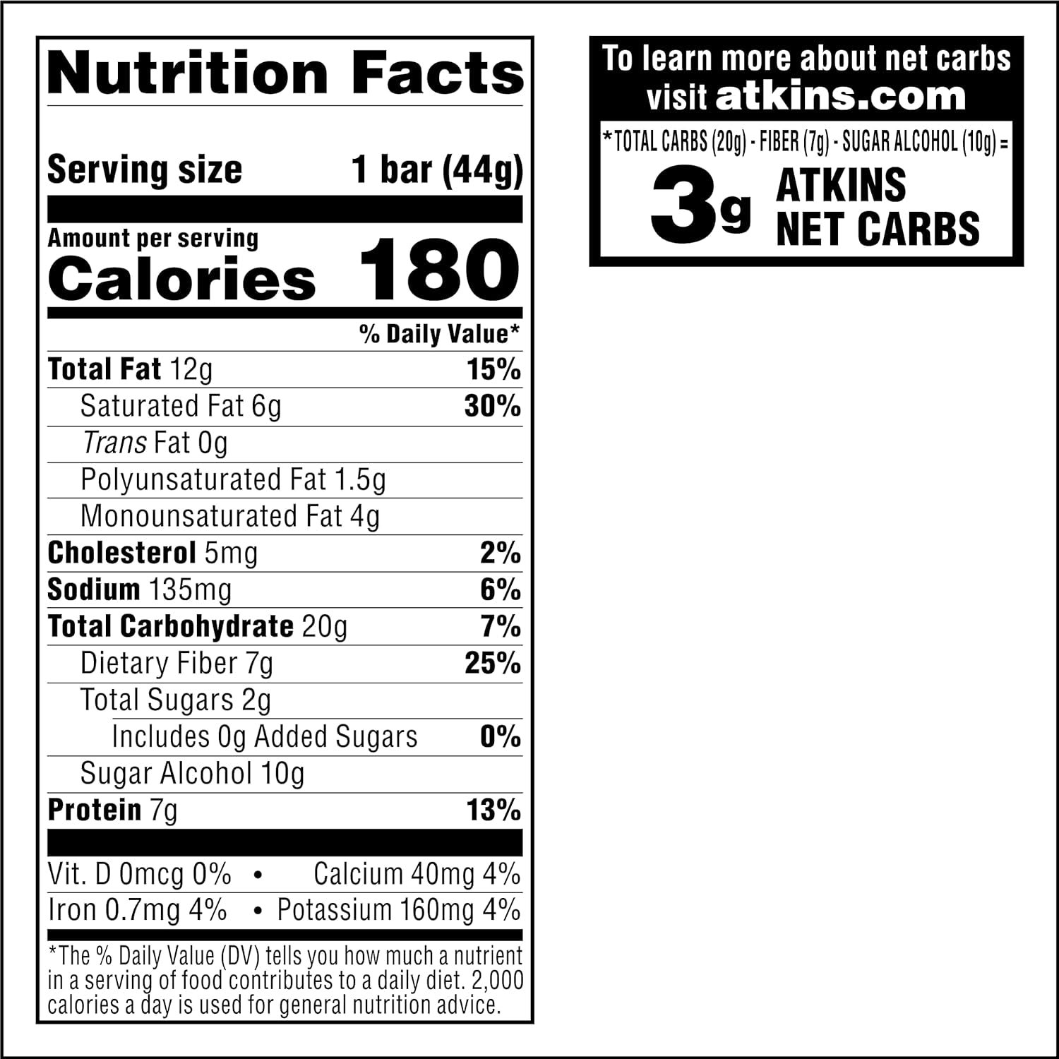 Caramel Chocolate Nut Roll Snack Bar, Protein Snack, High in Fiber, 2G Sugar, 16 Count