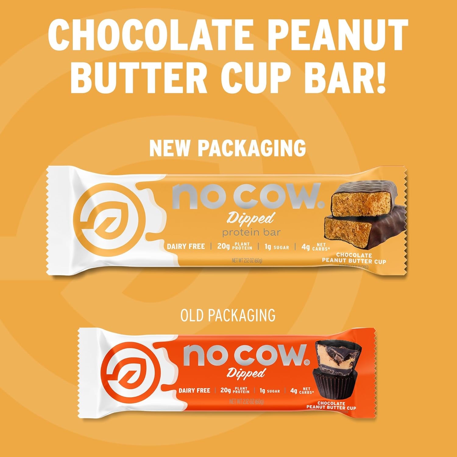 High Protein Bars, Chocolate Peanut Butter Cup - Healthy Snacks, 20G Vegan Protein, High Fiber, Low Sugar, Keto Friendly, Dairy & Gluten Free (12 Count)