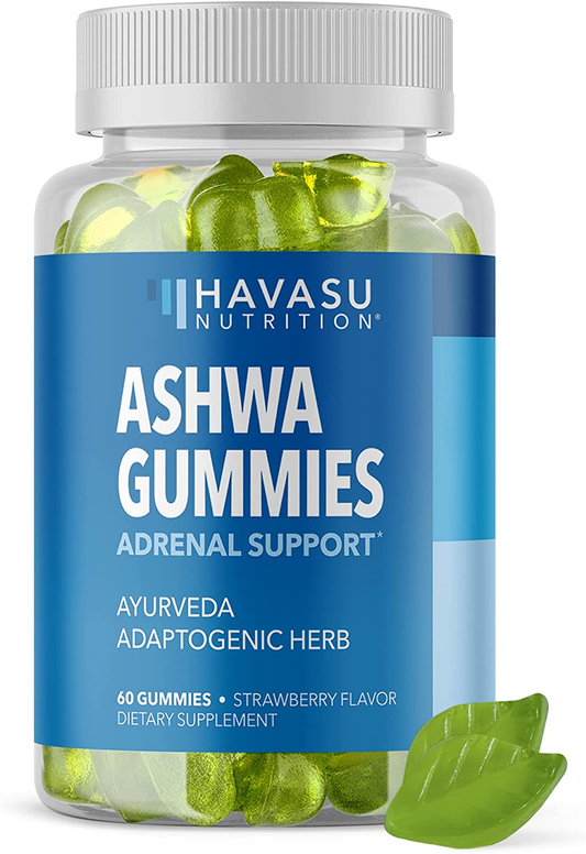 Ashwagandha Gummies Anti-Anxiety Supplement Designed to Calm & Relax | 60 Delicious Vegan Stress Relief Gummies