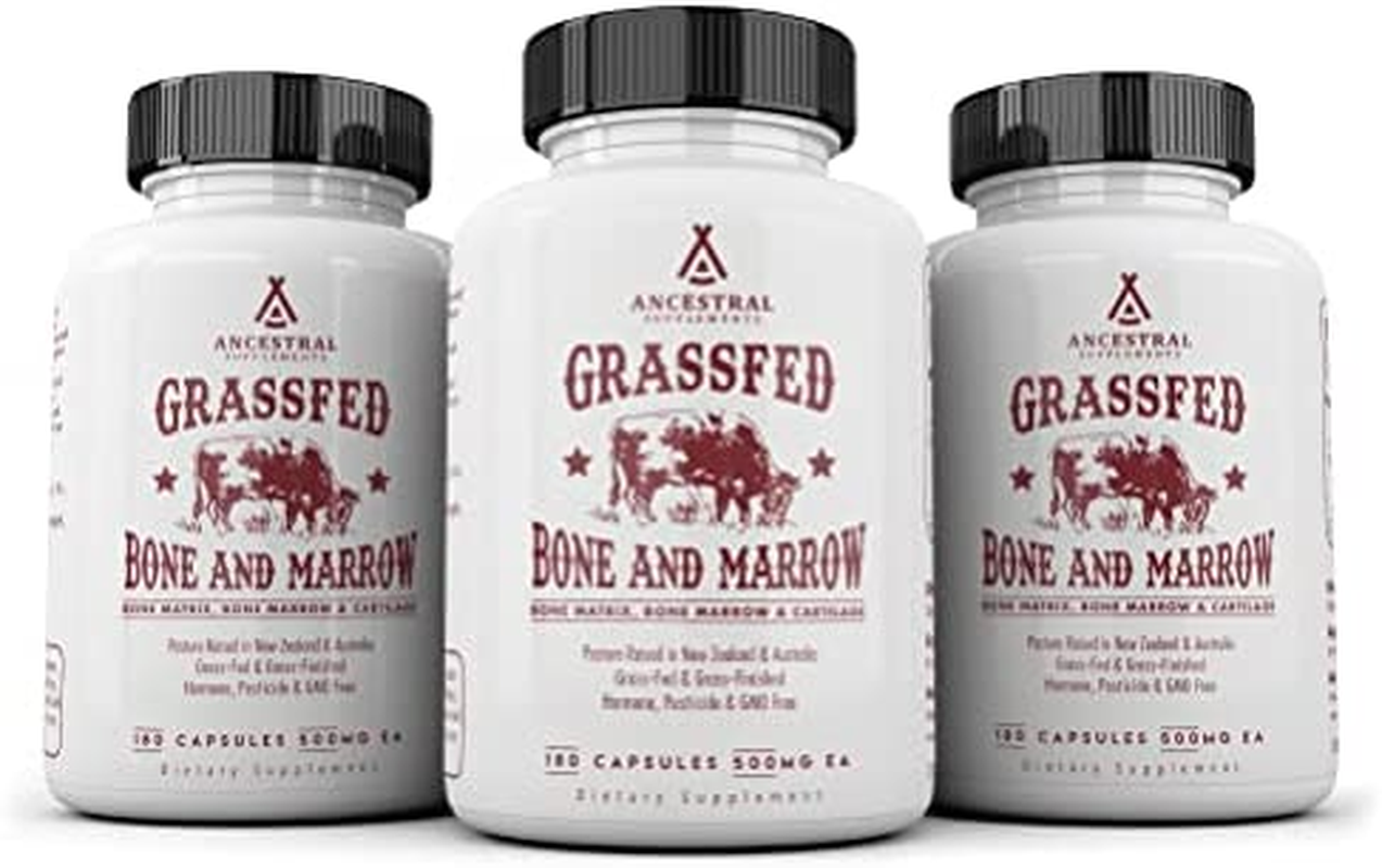 Grass Fed Bone and Marrow — Whole Bone Extract (Bone, Marrow, Cartilage, Collagen). See Other Ingredients.