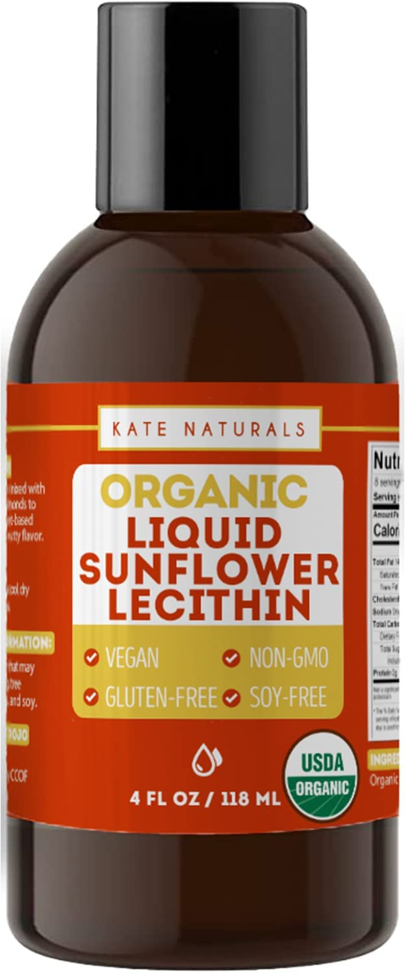 Organic Sunflower Lecithin Liquid for Brownies, Gummies and Cooking (4Oz) by . Vegan & Gluten Free. Organic Liquid Lecithin Sunflower for Lactation Supplement, Baking, and Smoothies