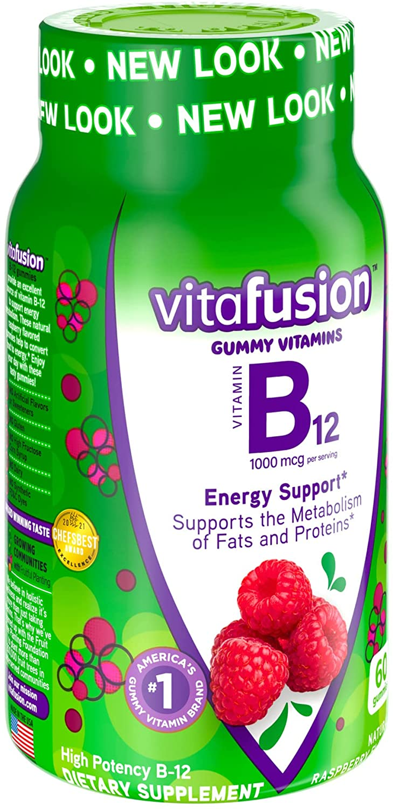 Vitamin B-12 1000 Mcg Gummy Vitamins, 60Ct