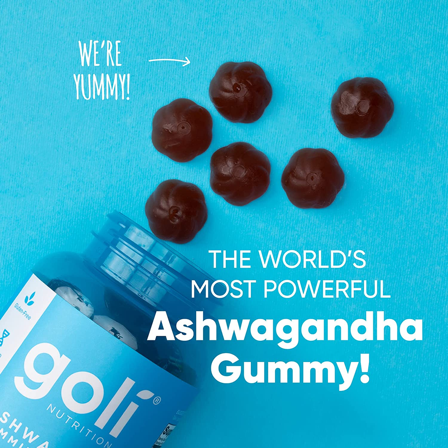 ® Ashwagandha & Vitamin D Gummy - 60 Count - Relax. Restore. Unwind. (Mixed Berry, KSM-66, Vegan, Plant Based, Non-Gmo, Gluten-Free & Gelatin Free)