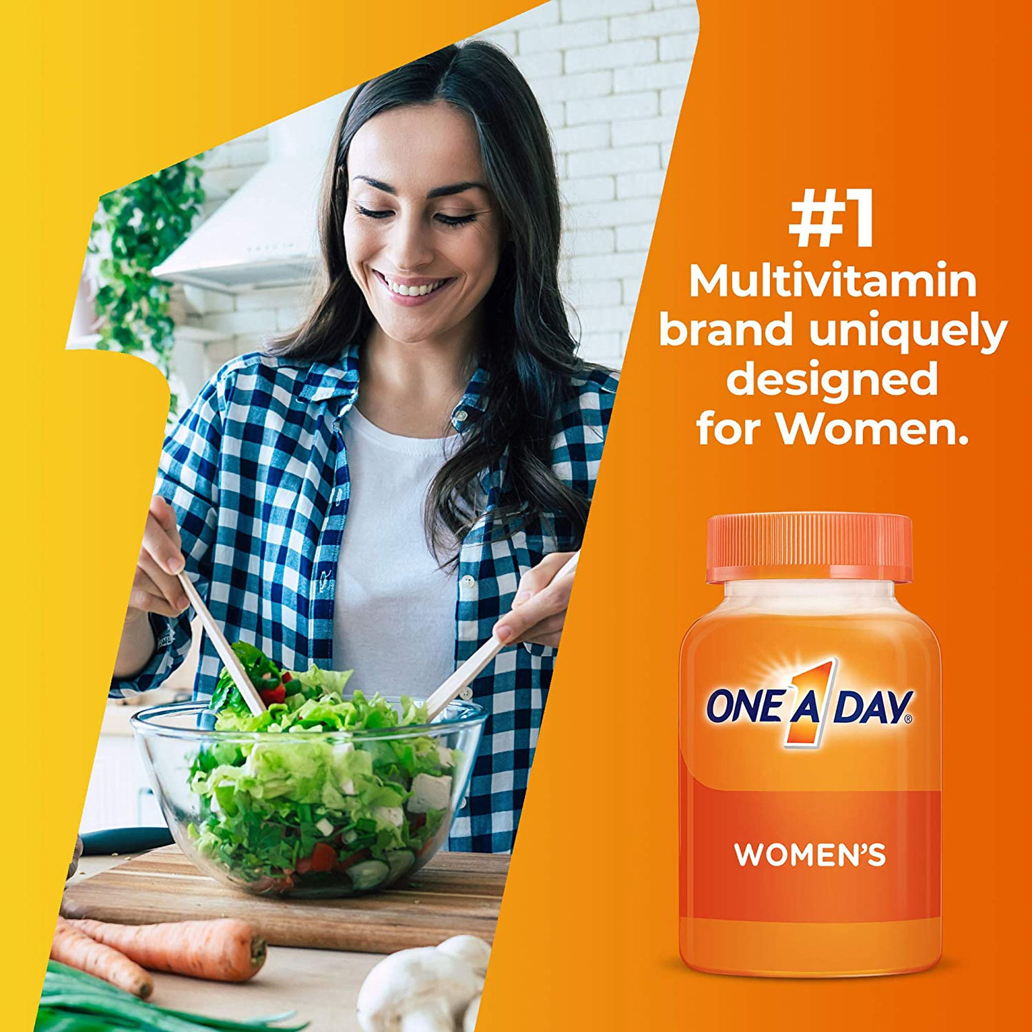 Women’S Multivitamin, Supplement with Vitamin A, Vitamin C, Vitamin D, Vitamin E and Zinc for Immune Health Support, B12, Biotin, Calcium & More, 200 Count