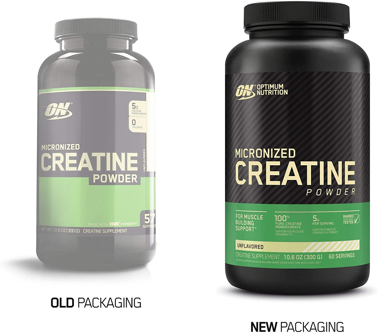 Micronized Creatine Monohydrate Powder, Unflavored, Keto Friendly, 60 Servings (Packaging May Vary)