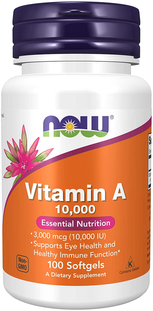 Supplements, Vitamin a 10,000 IU, Eye Health*, Essential Nutrition, 100 Softgels