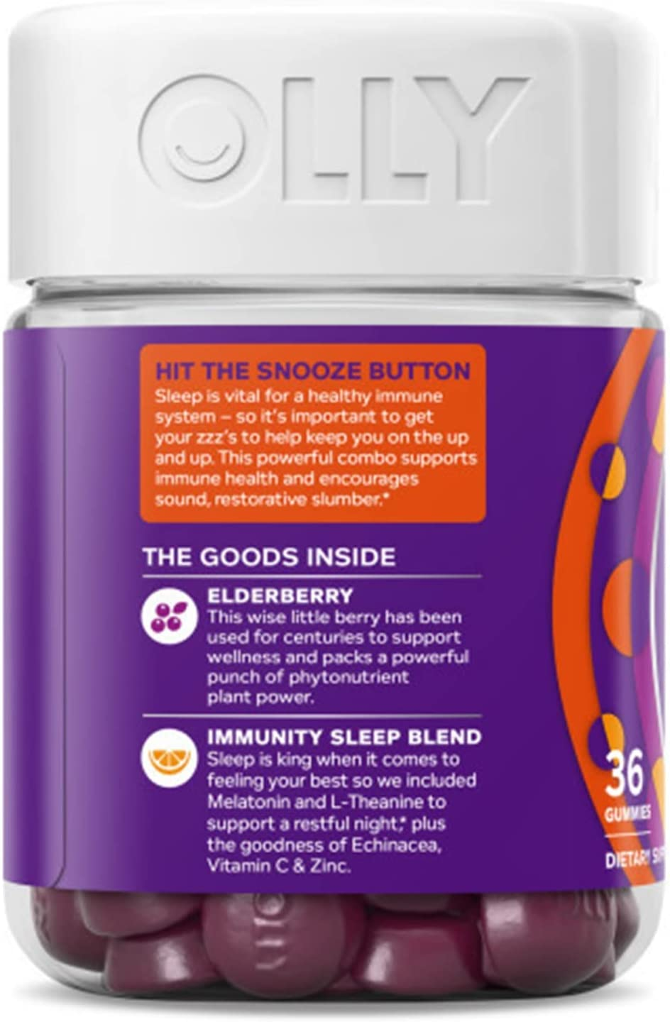 Immunity Sleep + Elderberry Gummies - 36Ct