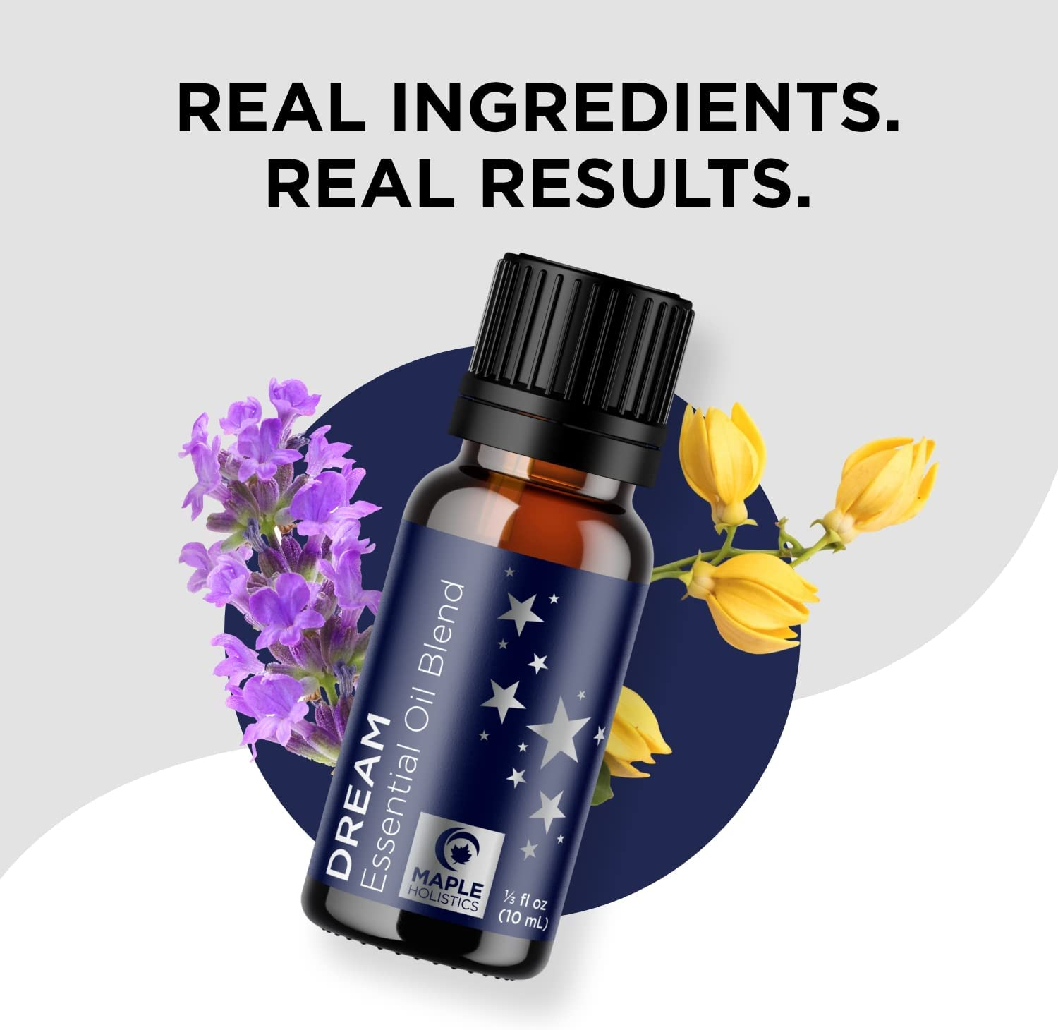 Sleep Essential Oil Blend for Diffuser - Dream Essential Oil for Diffusers Aromatherapy and Wellness with Ylang-Ylang Clary Sage Roman Chamomile and Lavender Essential Oil for Nighttime Support 10Ml