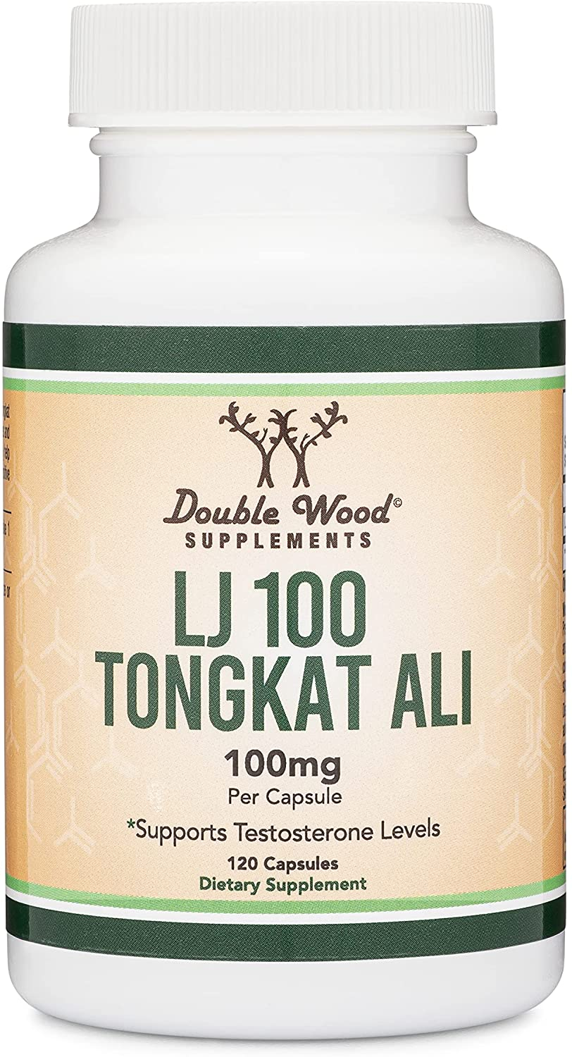 Tongkat Ali for Men (120 Capsules) - Only Clinically Proven and Patented Tongkat Ali Formula (LJ100 Std to 40% Glycosaponins, 22% Eurypeptides) Manufactured in the USA by