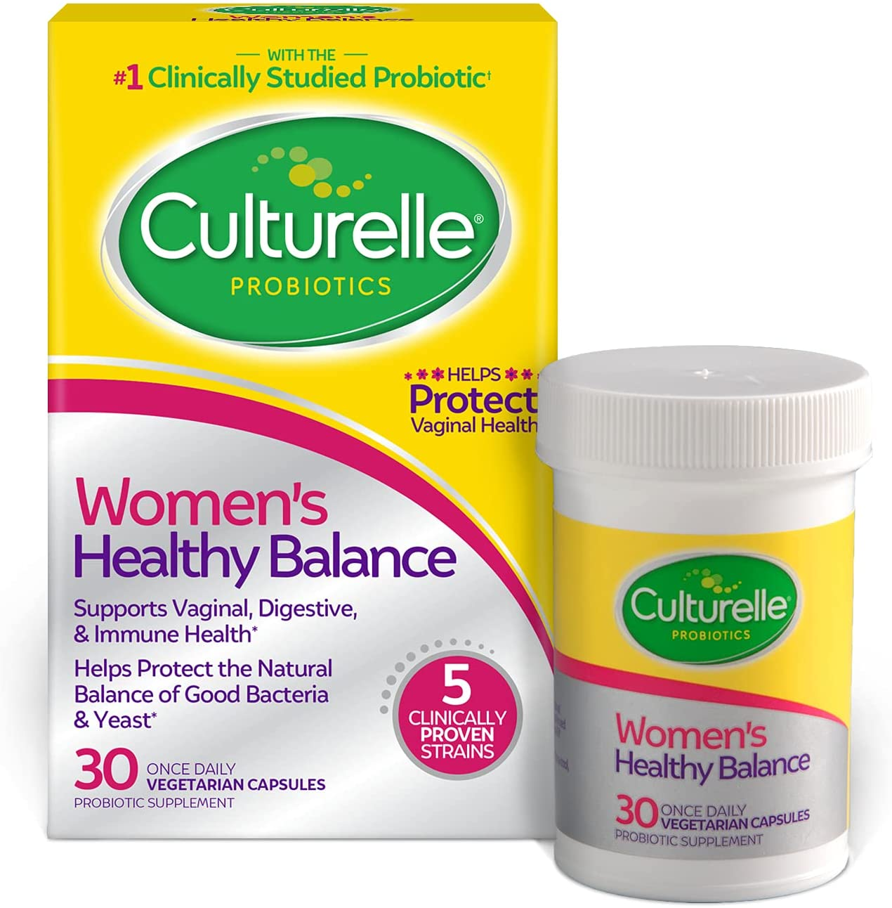 Probiotic for Women with Probiotic Strains to Support Digestive, Immune & Vaginal Health*,  Women’S Healthy Balance Probiotic, Gluten Dairy & Soy Free, 30 Count