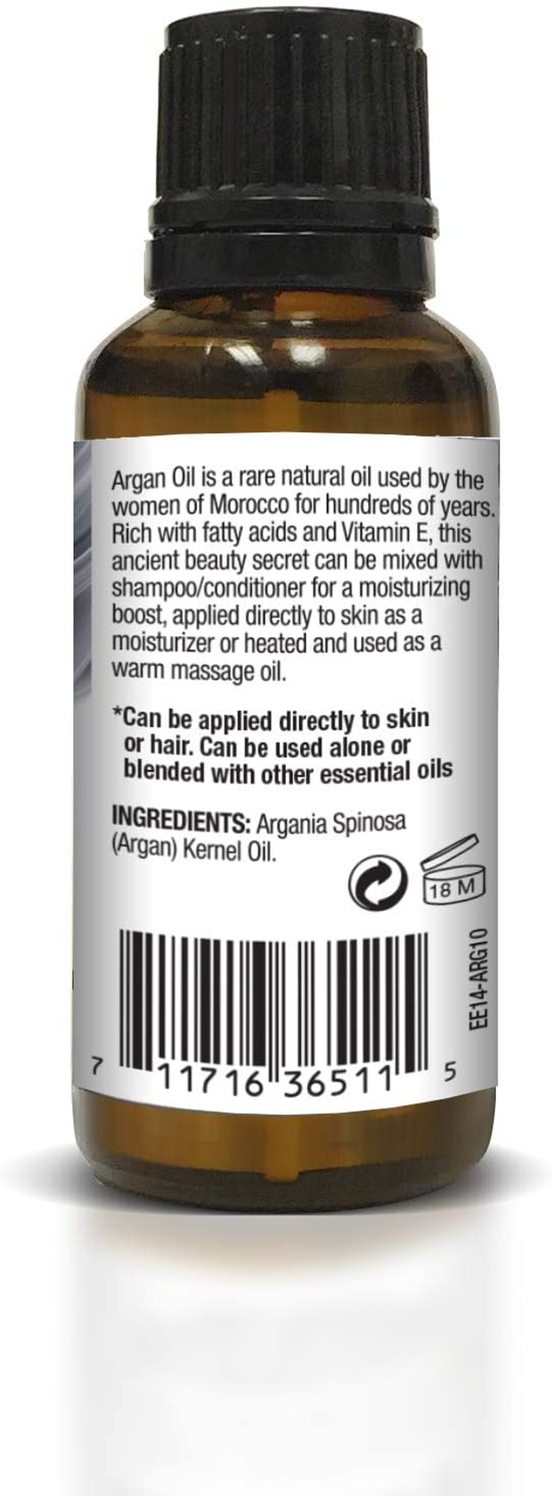 100% Pure! Argan Oil – Great for Strengthening Hair – Hydration for Skin Care – Add to Creams, Serums and Shampoos – 30ML