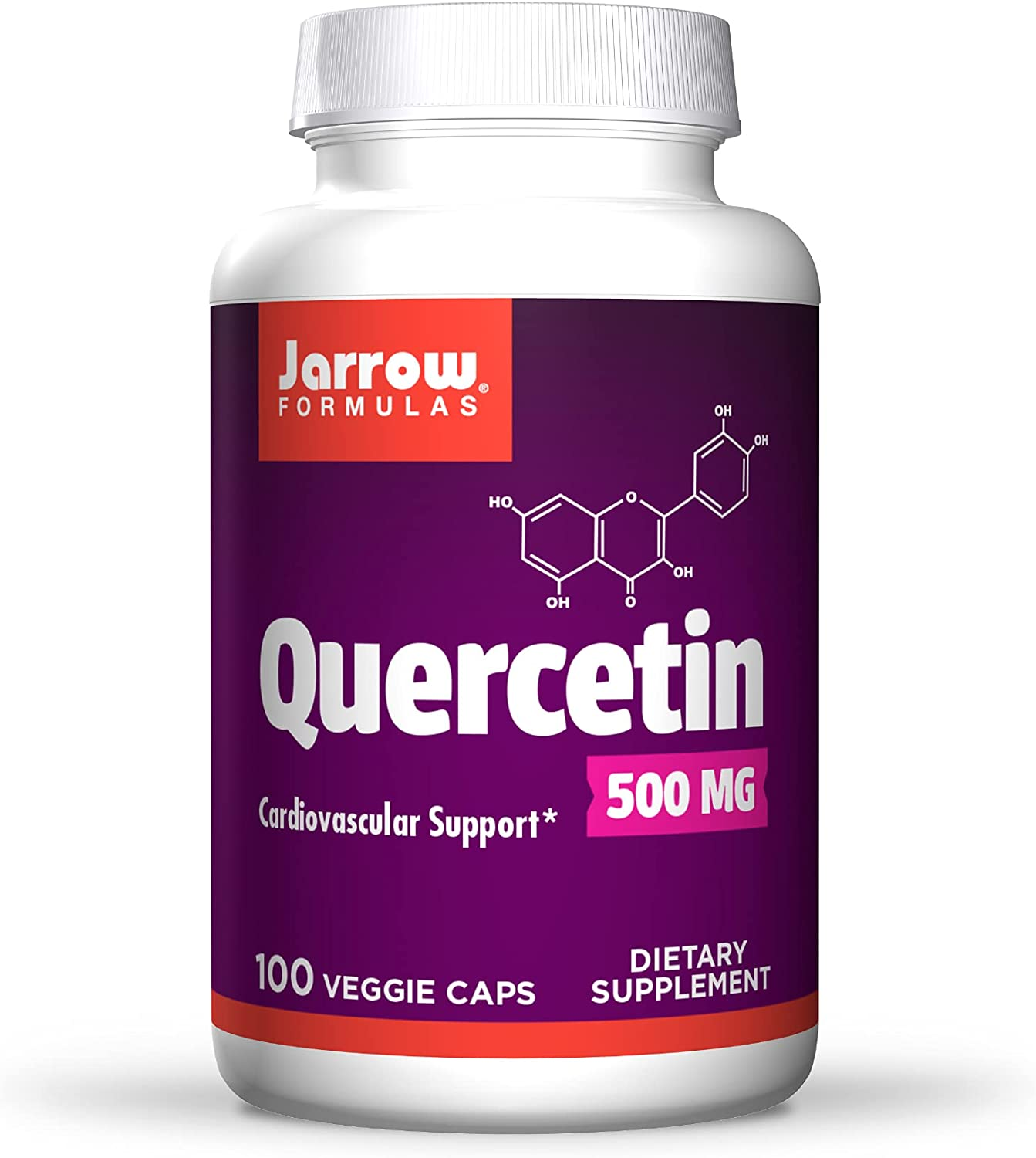 Quercetin 500 Mg, Supports Antioxidant Status, Cardiovascular & Immune Health, 100 Count