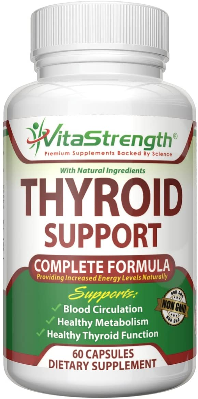 Thyroid Support - Complete Formula to Help Weight Loss & Improve Energy with Bladderwrack, Kelp, B12 & More- Thyroid Energy: Boost T4 to T3 Supplement