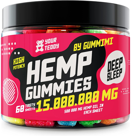 Gummies for Pаin, Аnxiеty, Slееp, Strеss Rеlief - Candy Gummy Bears with Oil - Rich in Vitamins B, E & Omega 3, 6, 9