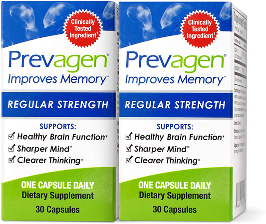 Improves Memory - Regular Strength 10Mg 30 Capsules |2 Pack| with Apoaequorin & Vitamin D | Brain Supplement for Better Brain Health, Supports Healthy Brain Function & Clarity