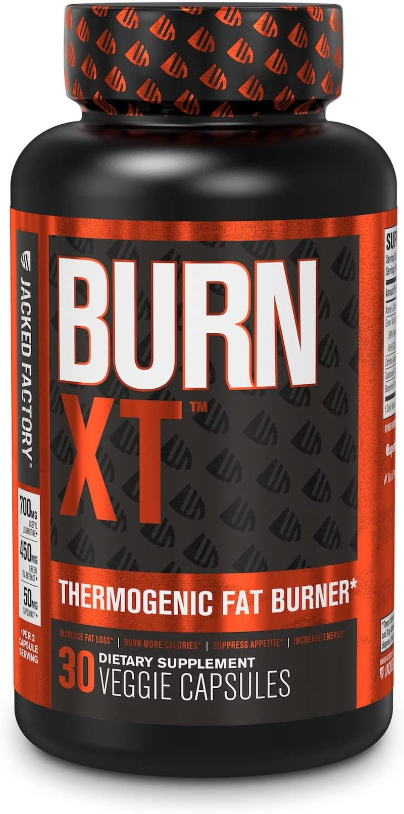 Burn-Xt Thermogenic for Men & Women - Body Support, Improve Focus, Increase Energy - Premium Acetyl L-Carnitine, Green Tea Extract, Capsimax Cayenne Pepper, & More - 30 Natural Veggie Diet Pills