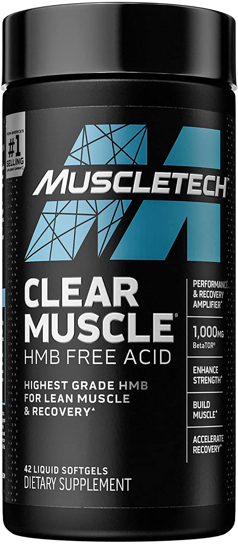 Muscle Recovery |  Clear Muscle Post Workout Recovery | Muscle Builder for Men & Women | HMB Supplements | Sports Nutrition Post Workout Recovery & Muscle Building Supplements, 42 Ct