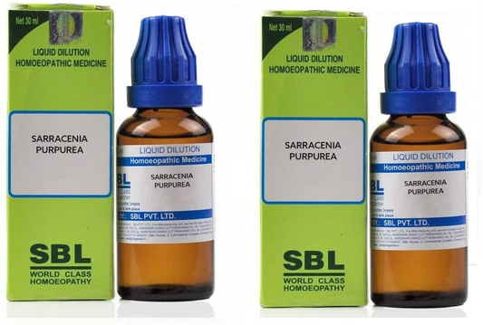 Pack of 2 X SBL Homeopathy Sarracenia Purpurea (30 ML) (1000 CH)