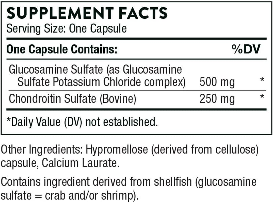 - Glucosamine & Chondroitin - Support to Maintain Healthy Joint Function and Mobility - 90 Capsules