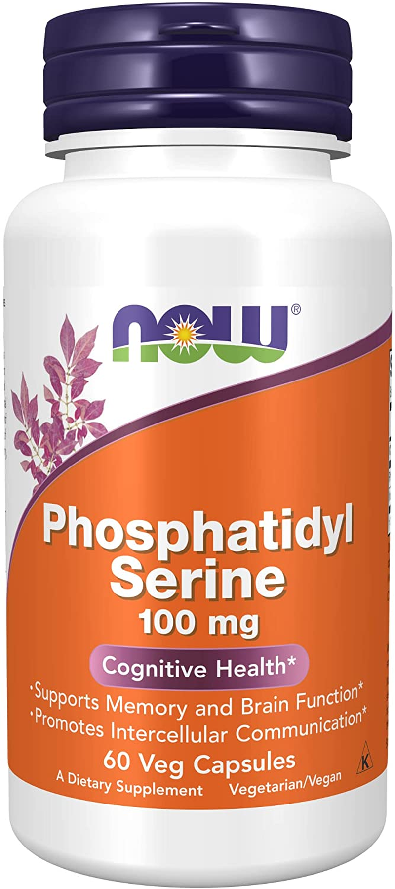 Supplements, Phosphatidyl Serine 100 Mg with Phospholipid Compound Derived from Soy Lecithin, 60 Veg Capsules