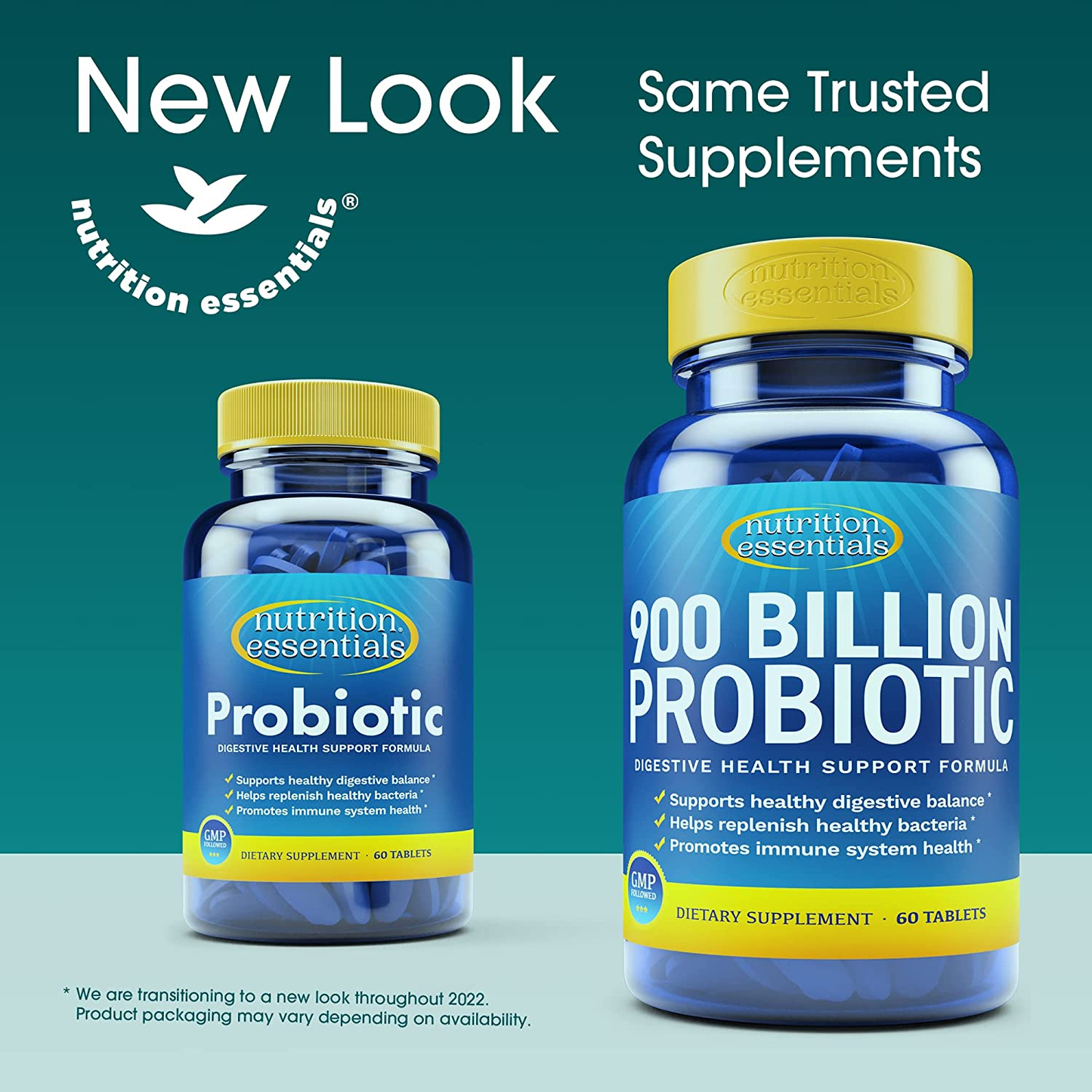 Probiotics for Women & Men - 900 Billion CFU Probiotics Digestive Health - 62% More Stable Probiotic Supplement for Gut Health Support - USA Made Natural Probiotics Formula Prebiotic Blend - 1 Pack