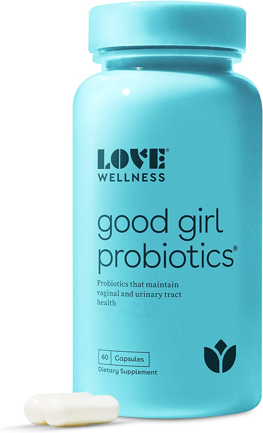 Good Girl Vaginal Probiotics, 60 Capsules - Women'S Probiotic Supports & Maintains Vaginal Flora & Urinary Tract Health - Feminine Health Balance Ph Levels - Dairy & Gluten-Free